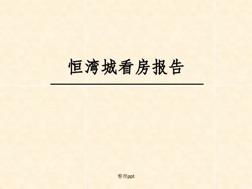 《恒湾城看房报告》PPT课件
