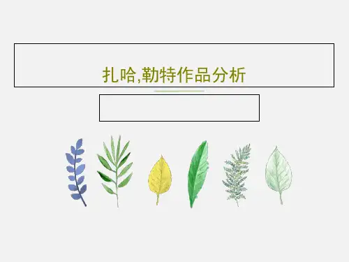 扎哈,勒特作品分析94页PPT
