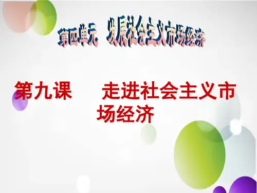 经济生活第九课复习