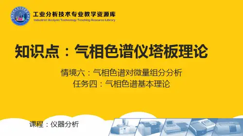 气相色谱仪塔板理论实用PPT文档