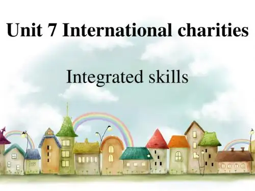 牛津译林英语 八年级下册Unit7Integrated skills(共16张PPT)