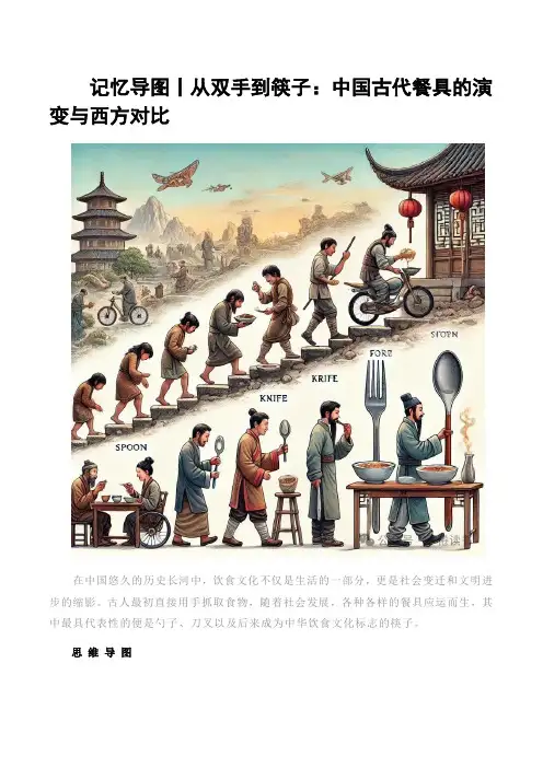 记忆导图丨从双手到筷子：中国古代餐具的演变与西方对比