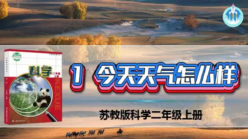 苏教版科学二年级上册1今天天气怎么样PPT课件
