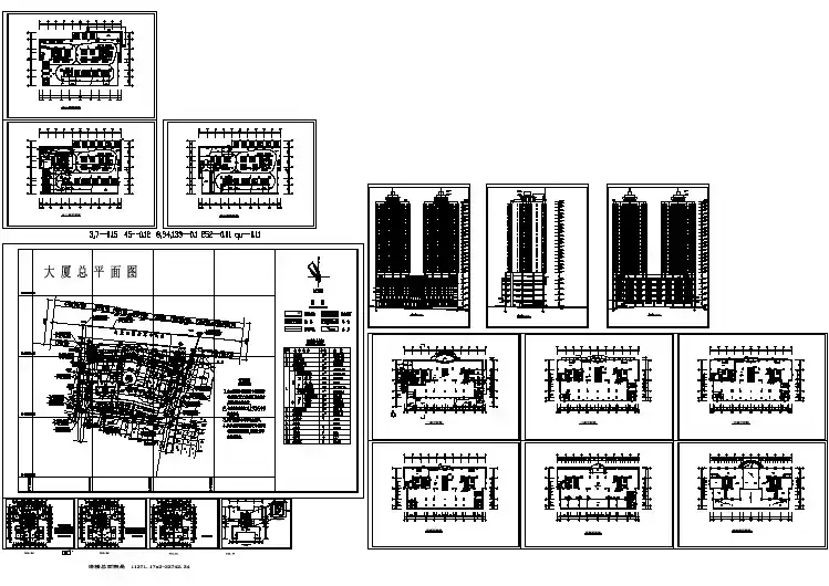 某高层住宅全套建筑施工图CAD图纸