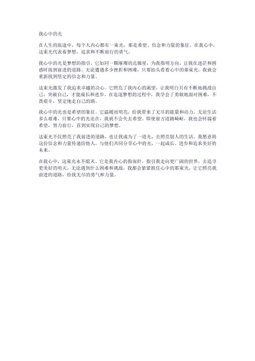 我心中的光
