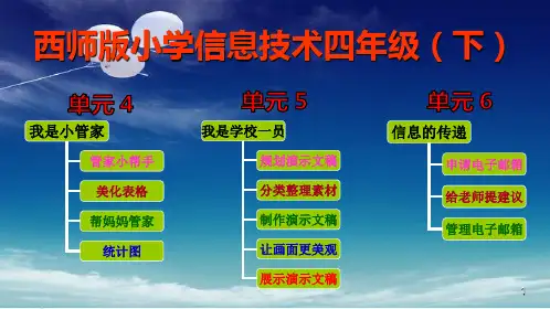 信息技术课件(四下)PPT课件