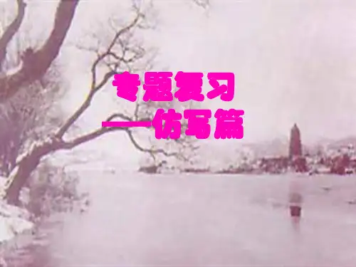 中考专题复习课件仿写ppt(共24张PPT)