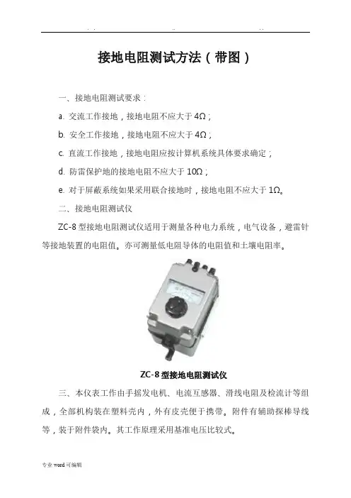 接地电阻测试方法(带图)