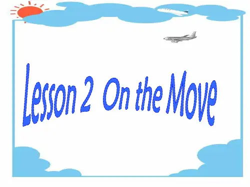 Unit9lesson2《wheels》Onthemove课件3(27张PPT)(北师大版必修3)