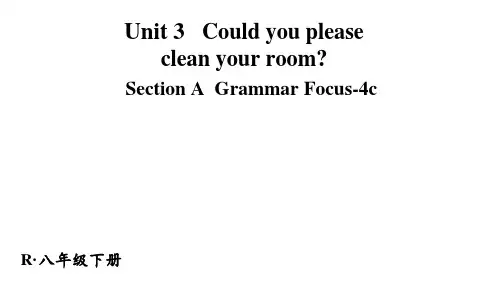 人教版八年级英语下册Unit 3第3课时(A Grammar Focus-4c)