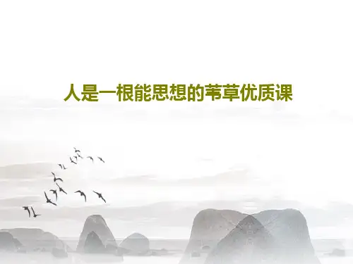 人是一根能思想的苇草优质课PPT共29页