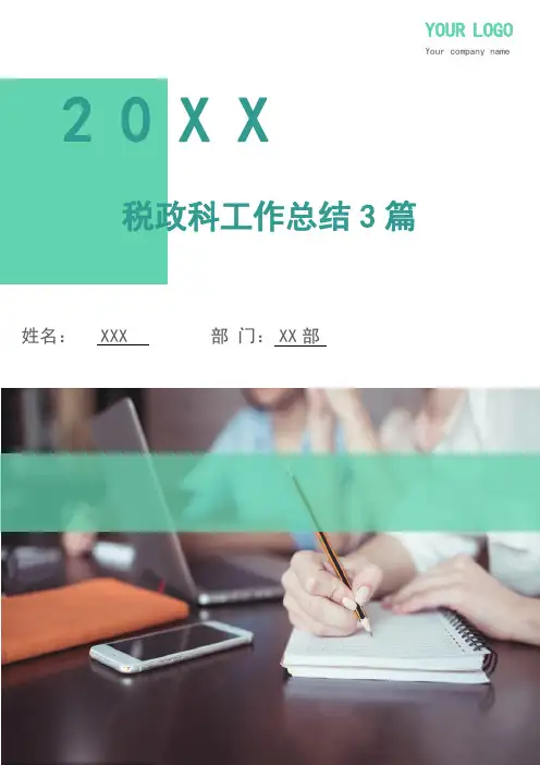税政科工作总结3篇