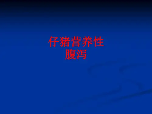 [课件]仔猪营养性腹泻PPT