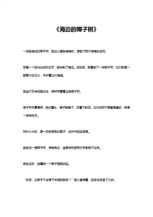 海边的椰子树