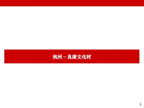 万科第一大盘杭州良渚文化村案例总结 经典