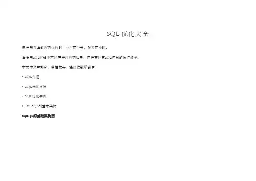 SQL优化大全