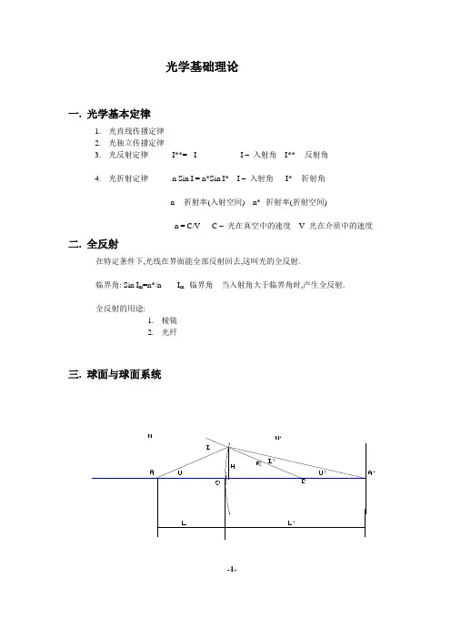 光学基础理论