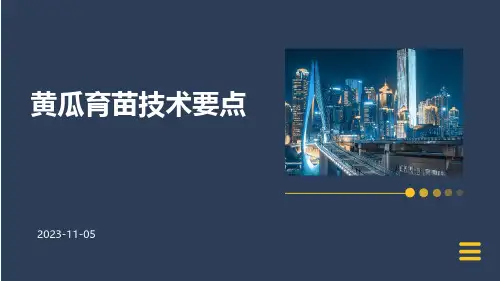 黄瓜育苗技术要点