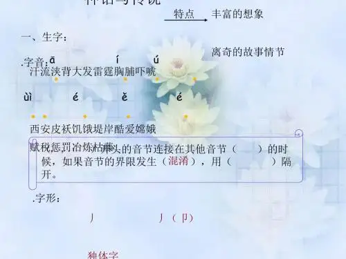 六年级下册语文课件第一单元复习 语文s版(共18张ppt)