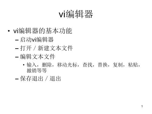 linuxvi编辑器PPT课件