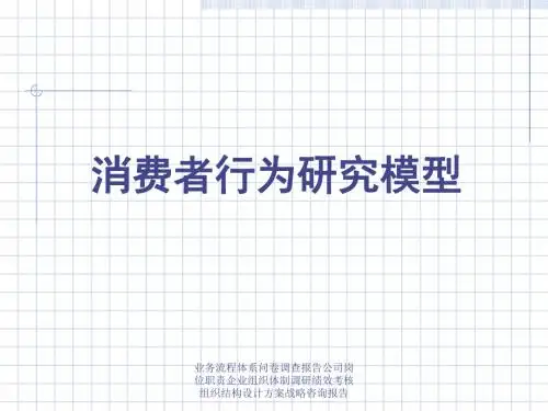 营销管理 消费者行为的研究模型-PPT文档资料