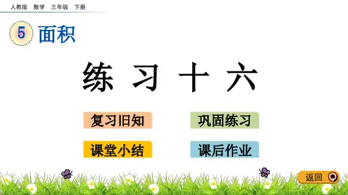 新人教版三年级数学下册5.8 练习十六 课件