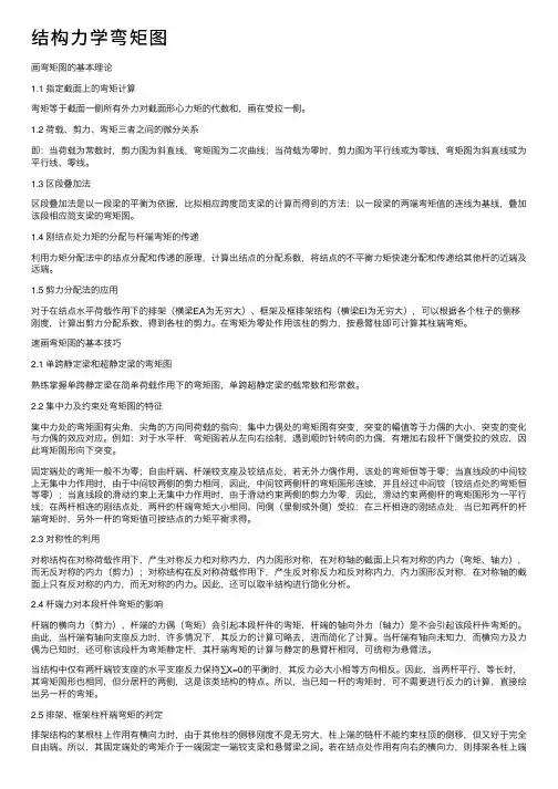 结构力学弯矩图