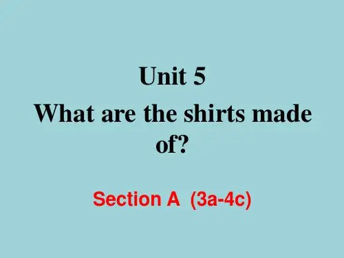 人教版九年级英语上册Unit 5 Section A (3a~4c)课件