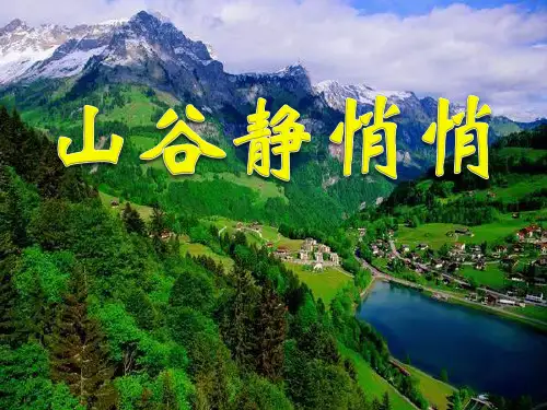 《山谷静悄悄》PPT课件3