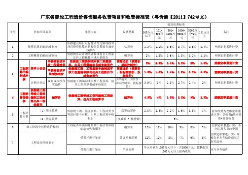 (粤价函【2011】742号文)