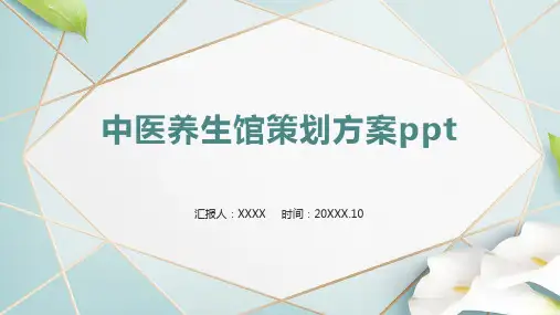 中医养生馆策划方案ppt