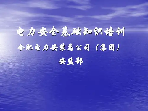 电力安全基础知识