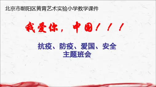 我爱你中国-主题班会