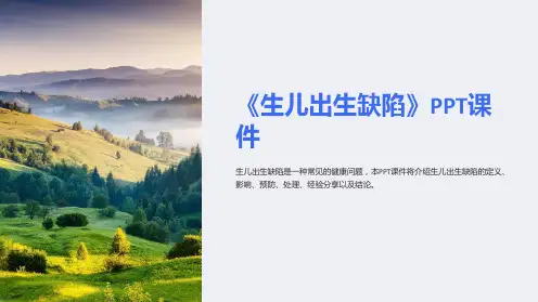 《生儿出生缺陷》课件