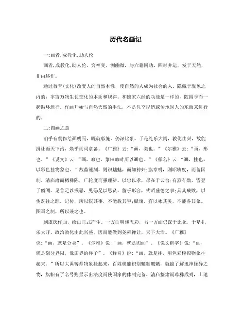 历代名画记