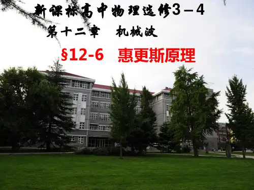 人教版高中物理选修3-4课件 12-6惠更斯原理 优质课件