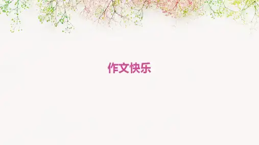 作文快乐ppt课件