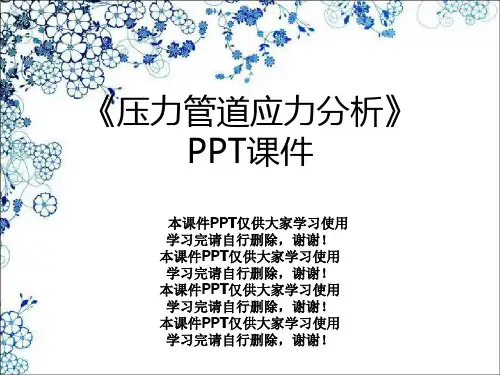 《压力管道应力分析》PPT课件