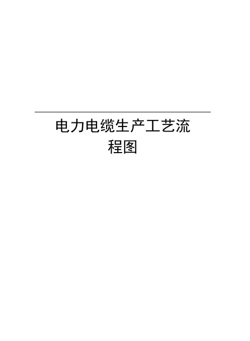 电力电缆生产工艺流程图上课讲义