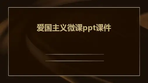 爱国主义微课ppt课件