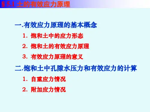 第5.0土的有效应力原理ppt课件