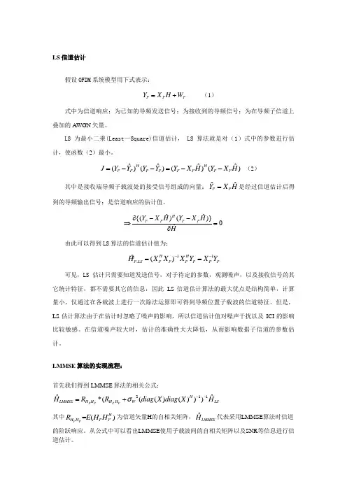 信道估计算法