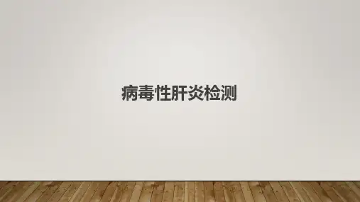 病毒性肝炎检测