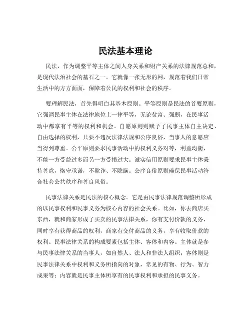 民法基本理论
