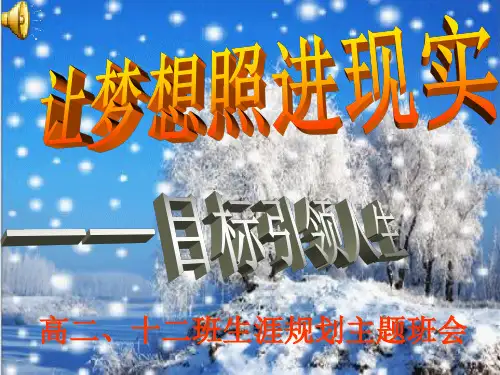 让梦想照进现实,目标引领人生   王俊东
