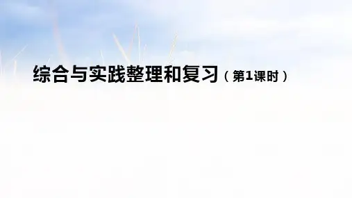 人教版六年级数学下册6综合与实践整理和复习(第1课时)课件