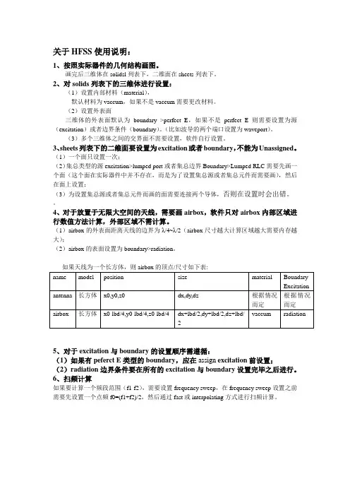 微波技术与天线实验8利用HFSS仿真对称振子天线