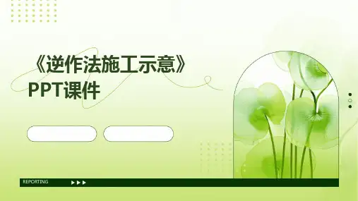 《逆作法施工示意》课件