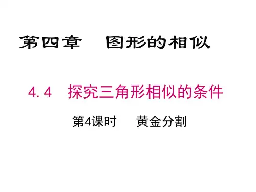 九年级数学上册PPT课件《黄金分割》