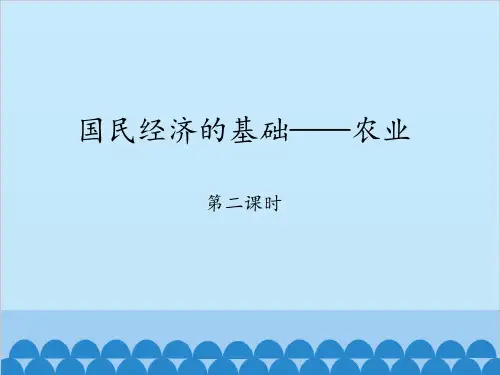 仁爱版八年级上册 地理 课件 4.1国民经济的基础——农业-第二课时(共20张PPT)精品课件
